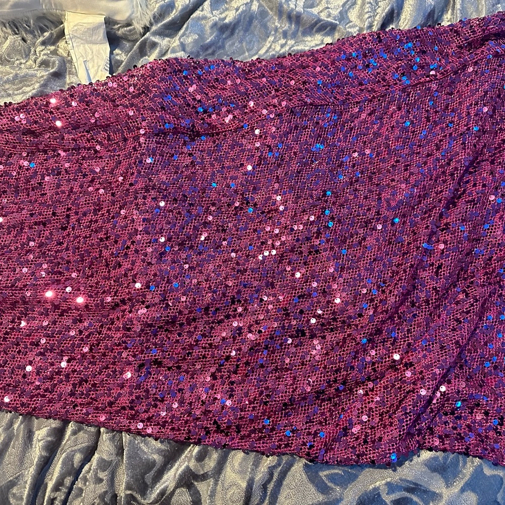 Rat & Boa Purple Sequin Backless Gown - Picture 6 of 8
